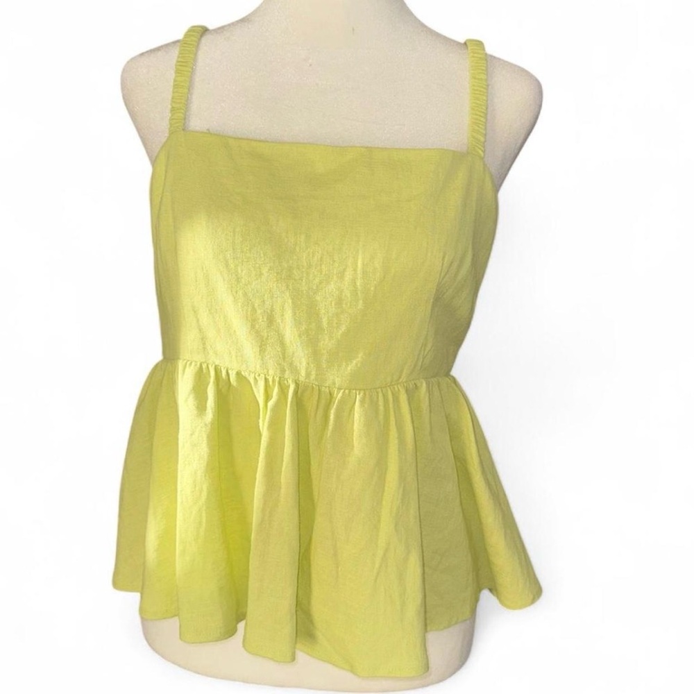 Women’s Woven Peplum Tank Top